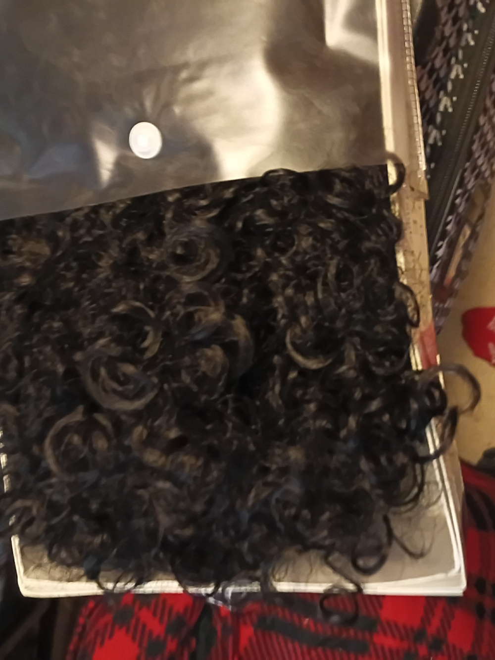 Curly Clip-In Hairpiece - Black Volumizing Hair Accent